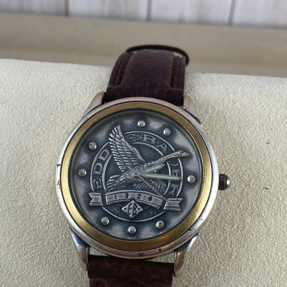 Eddie Bauer 75th Anniversary Men's Watch with Wooden Box and Pin - Picture 8 of 8